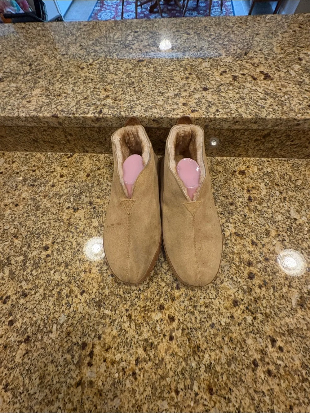J Crew Mens Vintage Chukka Shearling Slippers Size‎ 12–13 Suede